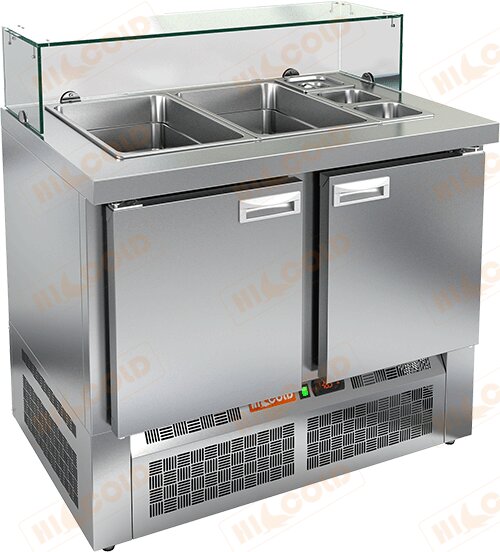 Стол холодильный для салатов (саладетта) HICOLD SLE3-11GN низкое стекло для предприятий общественного питания Стол холодильный для салатов (саладетта) HICOLD SLE3-11GN низкое стекло для предприятий общественного питания