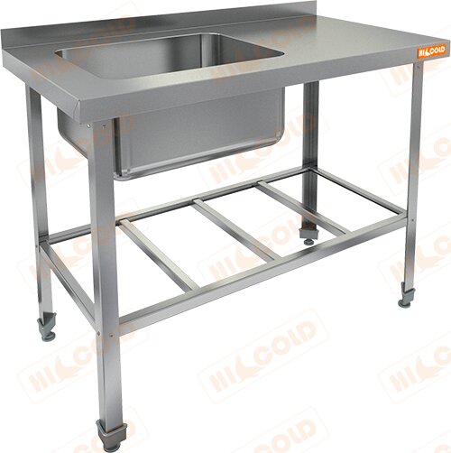 Ванна моечная 1-но секционная HICOLD НСО1М-10/7БРЛ ЭЦ для предприятий общественного питания