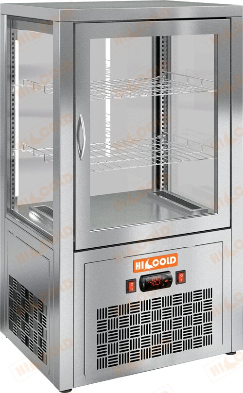 Настольная вертикальная холодильная витрина HICOLD VRC 70 для предприятий общественного питания Настольная вертикальная холодильная витрина HICOLD VRC 70 для предприятий общественного питания