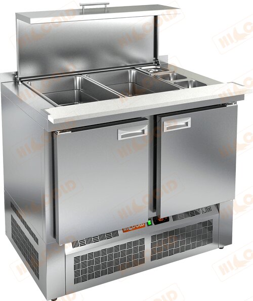 Стол для салатов (саладетта) HICOLD SLE3-11GN полипропилен для предприятий общественного питания