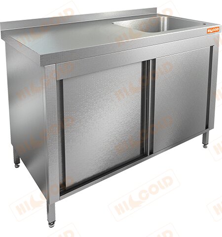 Стол нержавеющий закрытый купе с моечной ванной HICOLD НСЗК1М-9/6БП для предприятий общественного питания Стол нержавеющий закрытый купе с моечной ванной HICOLD НСЗК1М-9/6БП для предприятий общественного питания