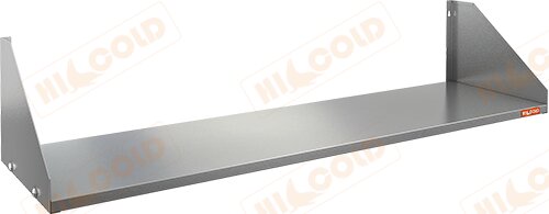 Полка нержавеющая настенная сплошная HICOLD НПС-13/3 для предприятий общественного питания