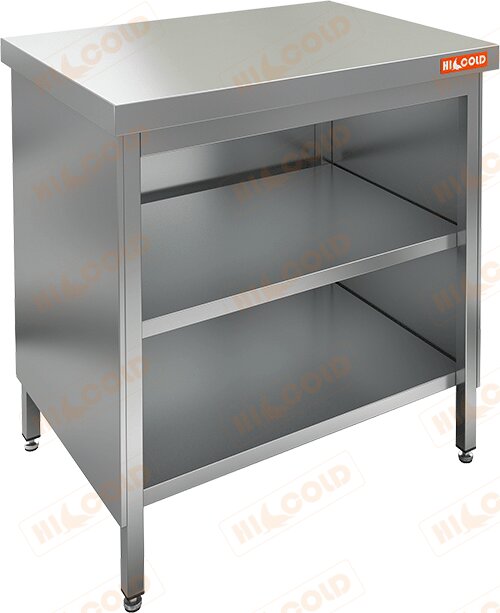 Стол нержавеющий центральный закрытый с 3-х сторон HICOLD НСЗО-9/6 для предприятий общественного питания