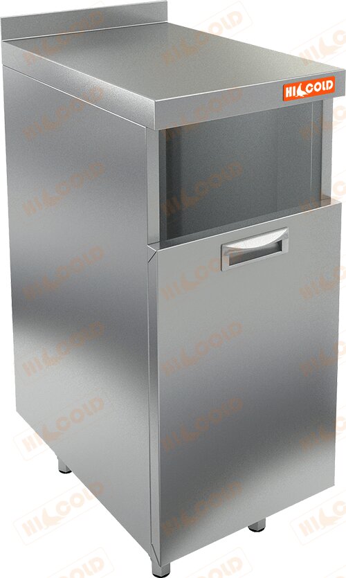 Стол под мусорный бак с бортом HICOLD НБММБ-4/5Б для предприятий общественного питания