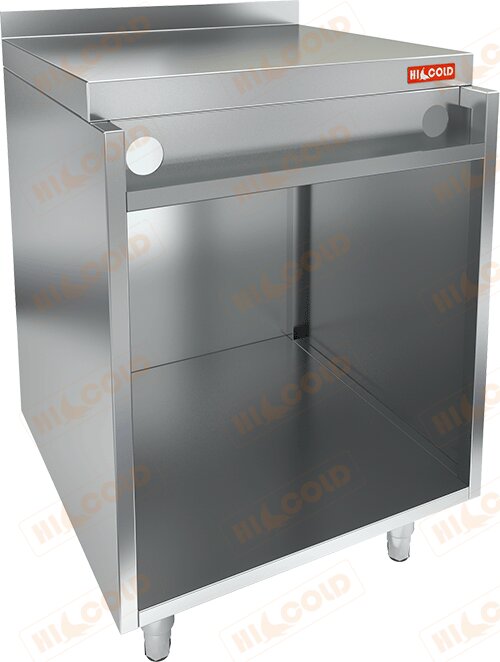 Стол для розлива напитков с отверстиями для кран-пистолета, с бортом HICOLD НБМПК-6/7Б для предприятий общественного питания