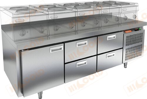 Стол морозильный под тепловое оборудование HICOLD GN 122/BT LT для предприятий общественного питания Стол морозильный под тепловое оборудование HICOLD GN 122/BT LT для предприятий общественного питания