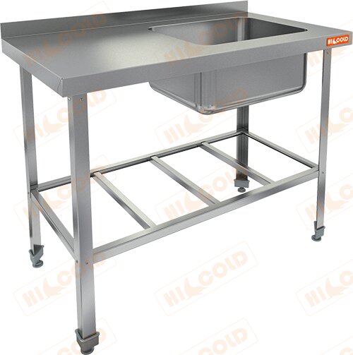 Ванна моечная 1-но секционная HICOLD НСО1М-12/7БРП ЭН для предприятий общественного питания