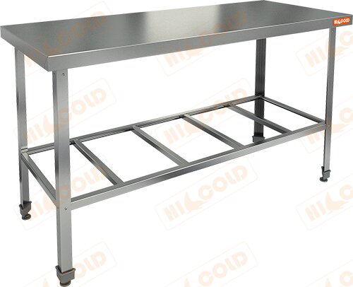 Стол центральный с полкой решеткой HICOLD НСО-15/7 ЭН для предприятий общественного питания