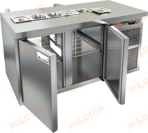 Стол охлаждаемый для салатов (саладетта) HICOLD SL2T-11/GN для предприятий общественного питания
