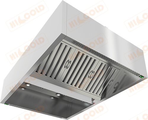 Зонт вытяжной островной коробчатый HICOLD ЗКВОО-0814 для предприятий общественного питания