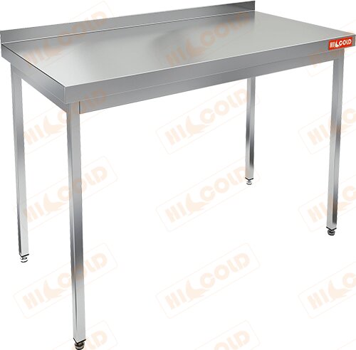 Стол производственный пристенный с бортом без полки HICOLD НСО-12/7Б для предприятий общественного питания Стол производственный пристенный с бортом без полки HICOLD НСО-12/7Б для предприятий общественного питания