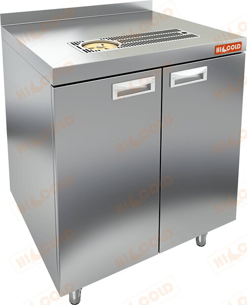 Стол закрытый с каплесборником и ополаскивателем, с бортом HICOLD НБМСЗКСО-7/5Б для предприятий общественного питания Стол закрытый с каплесборником и ополаскивателем, с бортом HICOLD НБМСЗКСО-7/5Б для предприятий общественного питания