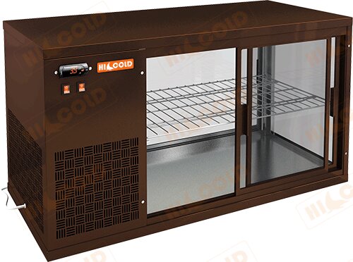 Настольная холодильная витрина HICOLD VRL 1100 L Brown для предприятий общественного питания Настольная холодильная витрина HICOLD VRL 1100 L Brown для предприятий общественного питания