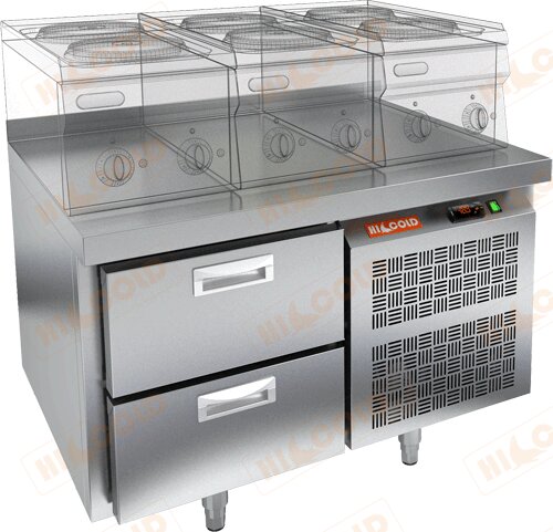 Стол морозильный под тепловое оборудование HICOLD SN 2/BT LT для предприятий общественного питания Стол морозильный под тепловое оборудование HICOLD SN 2/BT LT для предприятий общественного питания