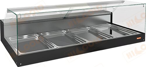 Настольная горизонтальная холодильная витрина HICOLD VRS 4 GN для предприятий общественного питания