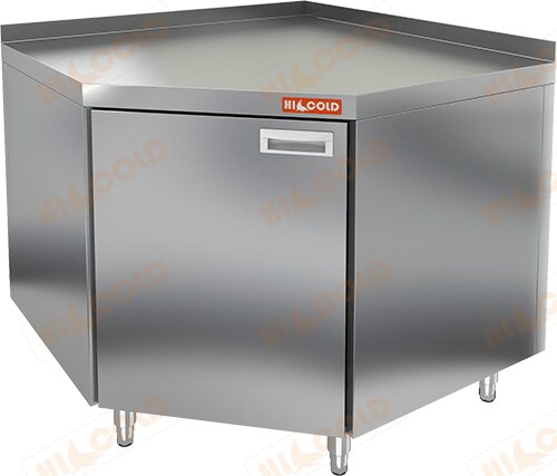 Стол угловой закрытый с бортом HICOLD НБМСЗУН-6Б для предприятий общественного питания