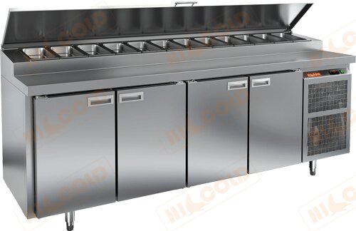 Стол холодильный для пиццы HICOLD PZ2-1111/GN для предприятий общественного питания Стол холодильный для пиццы HICOLD PZ2-1111/GN для предприятий общественного питания