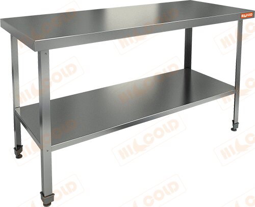 Стол центральный с полкой HICOLD НСО-14/7П ЭН для предприятий общественного питания