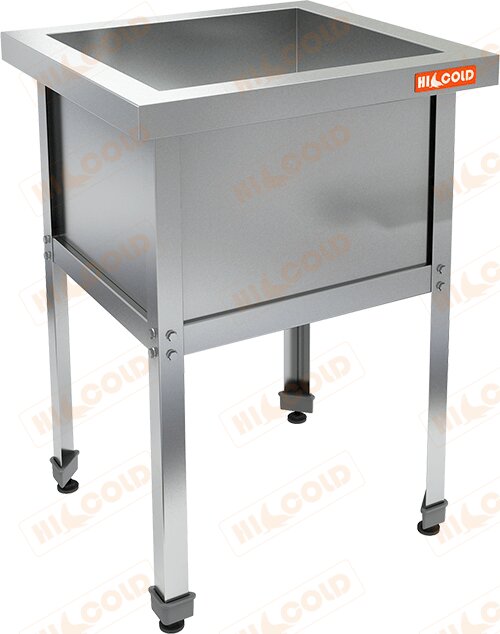 Ванна моечная сварная односекционная HICOLD Н1ВМ-7/7 Ц для предприятий общественного питания