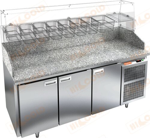 Стол охлаждаемый для пиццы HICOLD PZ3-111/GN для предприятий общественного питания