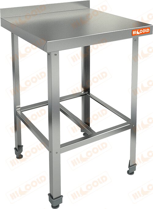 Стол пристенный с бортом и полкой решеткой HICOLD НСО-7/7Б ЭН для предприятий общественного питания Стол пристенный с бортом и полкой решеткой HICOLD НСО-7/7Б ЭН для предприятий общественного питания