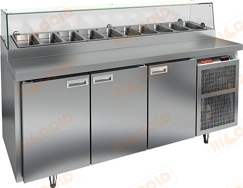 Стол охлаждаемый для пиццы HICOLD PZ1-111/GN стекло для предприятий общественного питания Стол охлаждаемый для пиццы HICOLD PZ1-111/GN стекло для предприятий общественного питания