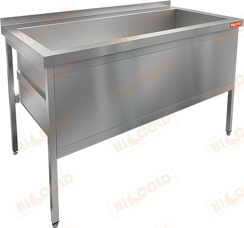 Котломойка с площадкой под смеситель HICOLD Н1МКС-12/6 для предприятий общественного питания