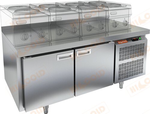 Стол охлаждаемый под тепловое оборудование HICOLD GN 11/TN LT для предприятий общественного питания
