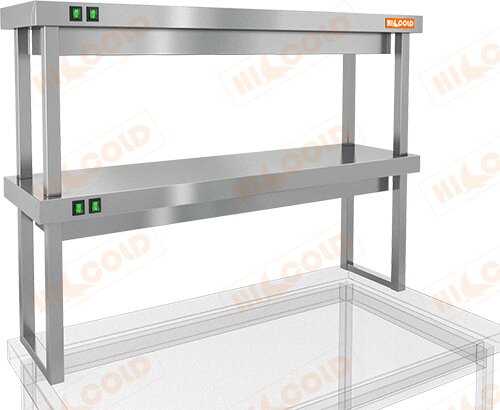 Полка тепловая двухъярусная HICOLD TP2-10/3 для предприятий общественного питания