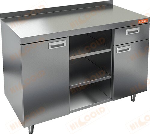 Стол для кофемашин с бортом HICOLD НБМКМ-12/5Б для предприятий общественного питания