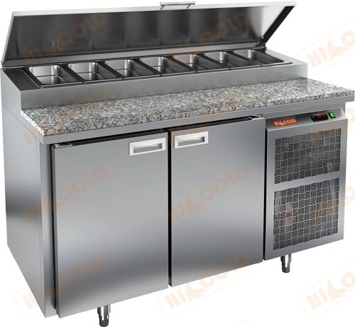 Стол охлаждаемый для пиццы HICOLD PZ1-11/GN камень для предприятий общественного питания Стол охлаждаемый для пиццы HICOLD PZ1-11/GN камень для предприятий общественного питания