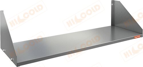 Полка нержавеющая настенная сплошная HICOLD НПС-11/3 для предприятий общественного питания
