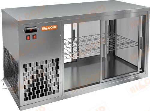 Настольная холодильная витрина сквозная HICOLD VRL T 1100 R для предприятий общественного питания