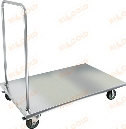 Тележка грузовая нержавеющая HICOLD НТГ-10/6 для предприятий общественного питания