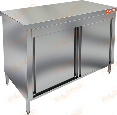 Стол нержавеющий центральный купе HICOLD НСЗК-12/7 для предприятий общественного питания