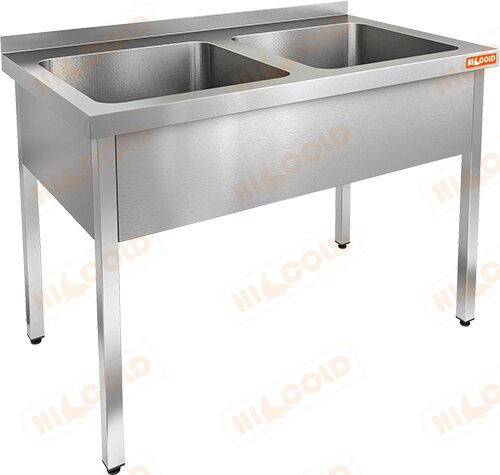 Ванна моечная двухсекционная HICOLD НСО2М-10/7Б для предприятий общественного питания