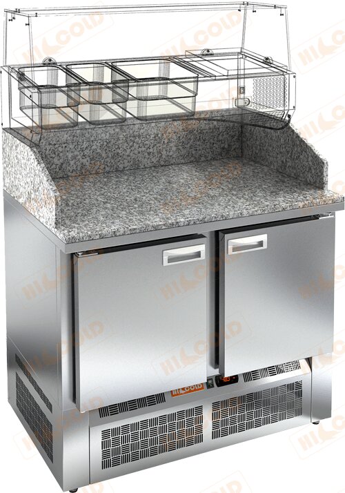 Стол охлаждаемый для пиццы HICOLD PZE3-11/SN для предприятий общественного питания