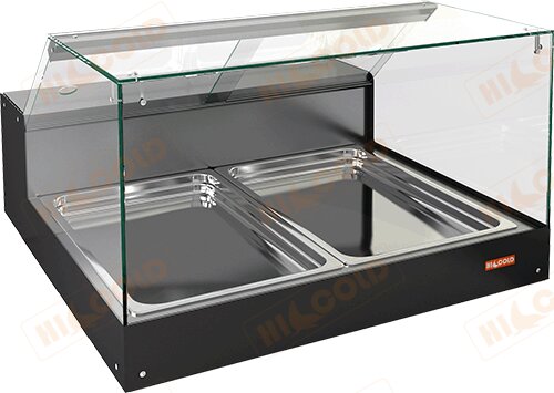 Настольная горизонтальная холодильная витрина HICOLD VRS 2 GN для предприятий общественного питания Настольная горизонтальная холодильная витрина HICOLD VRS 2 GN для предприятий общественного питания